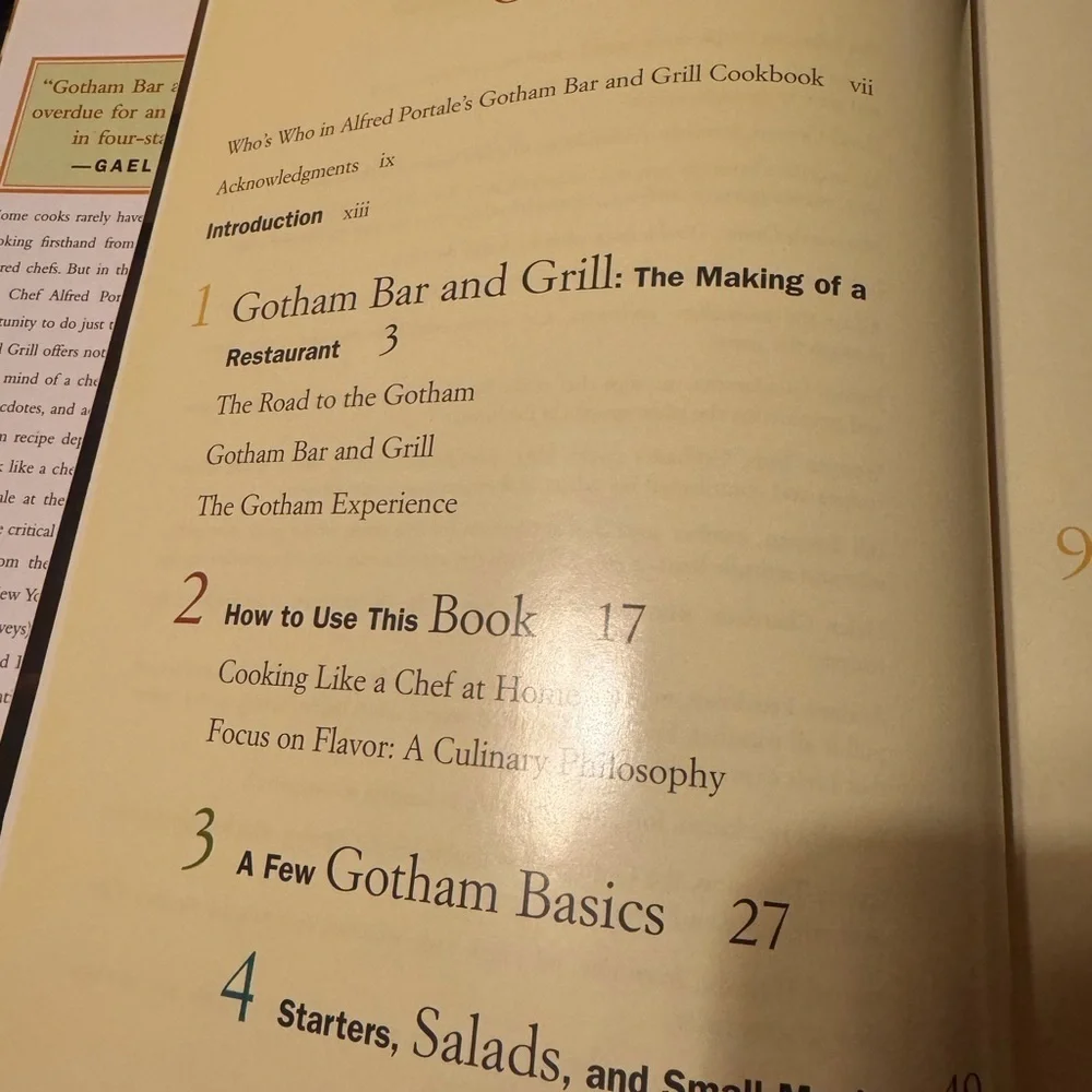 Alfred Portale’s Gotham Bar and Grill cookbook Hardcover